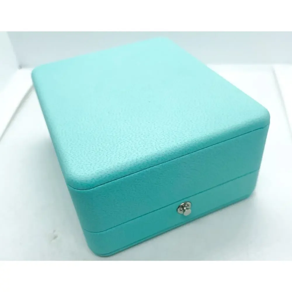 Tiffany & Co. Blue Leather Earring Box Case 3.5